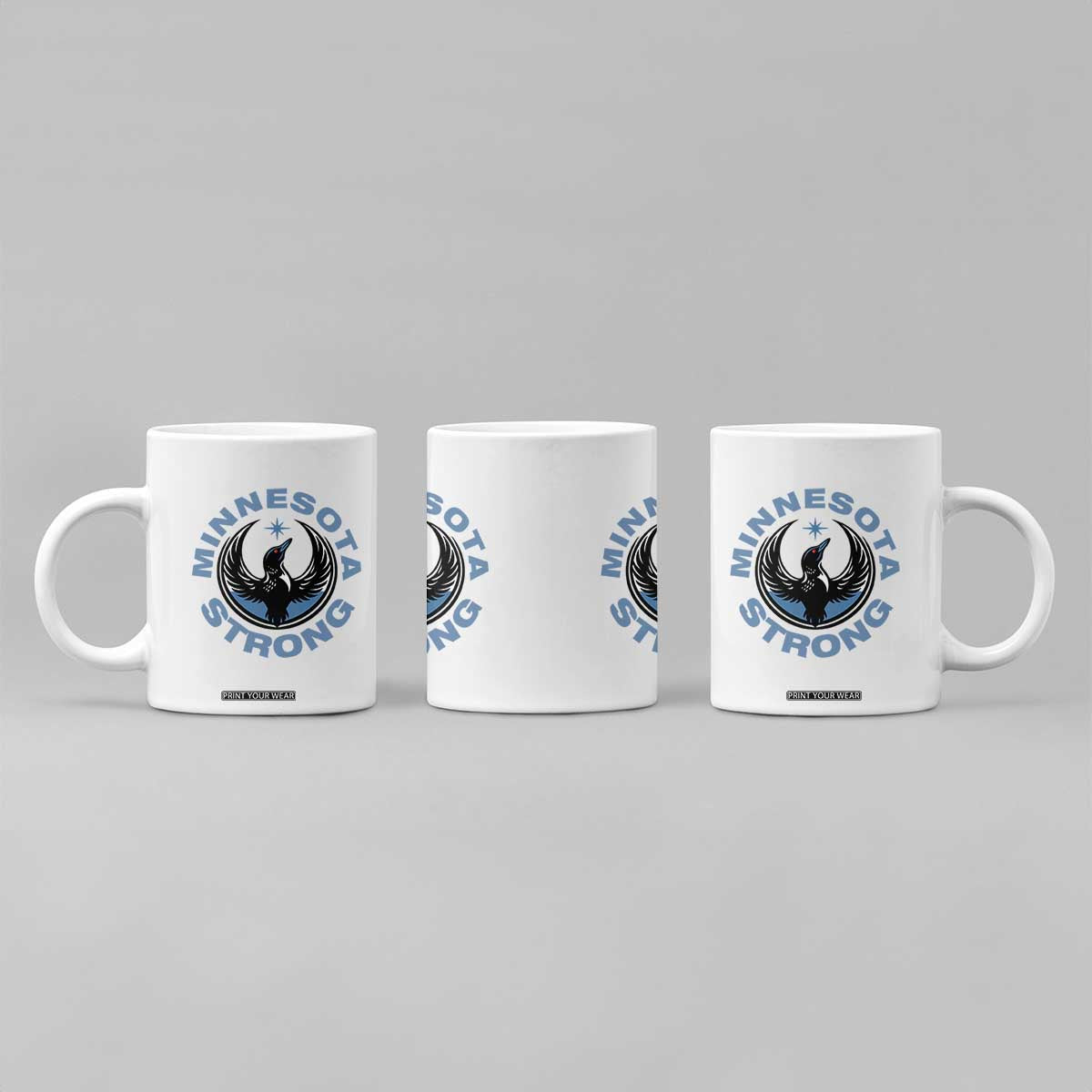 Minnesota Strong Coffee Mug MN State Bird Loon Resistance Political Protest TS14 Print Your Wear