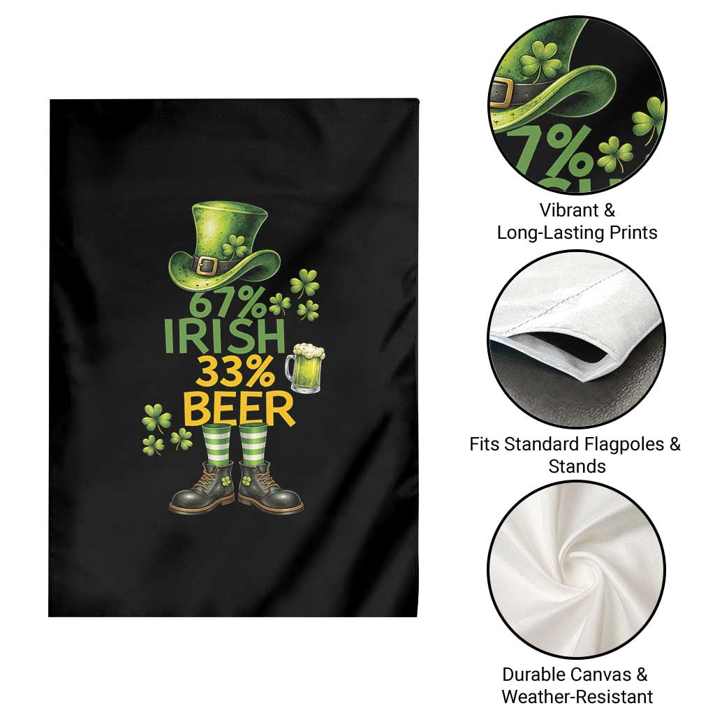 67 Irish 33 Beer Garden Flag Funny Six Seven Leprechaun Drinking Beer Lover TS14 Print Your Wear