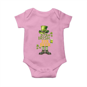 67 Irish 33 Beer Baby Onesie Funny Six Seven Leprechaun Drinking Beer Lover TS14 Light Pink Print Your Wear