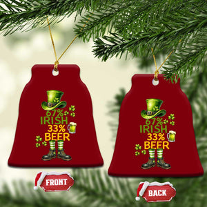 67 Irish 33 Beer Ceramic Ornament Funny Six Seven Leprechaun Drinking Beer Lover TS14 Print Your Wear