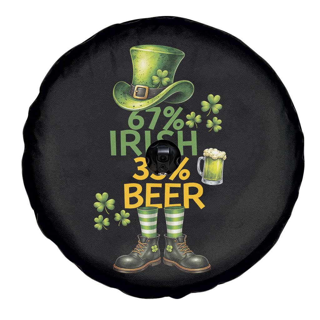 67 Irish 33 Beer Spare Tire Cover Funny Six Seven Leprechaun Drinking Beer Lover TS14 Print Your Wear