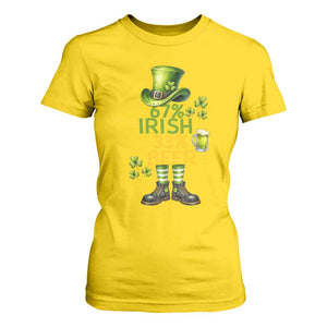 67 Irish 33 Beer T Shirt For Women Funny Six Seven Leprechaun Drinking Beer Lover TS14 Daisy Print Your Wear
