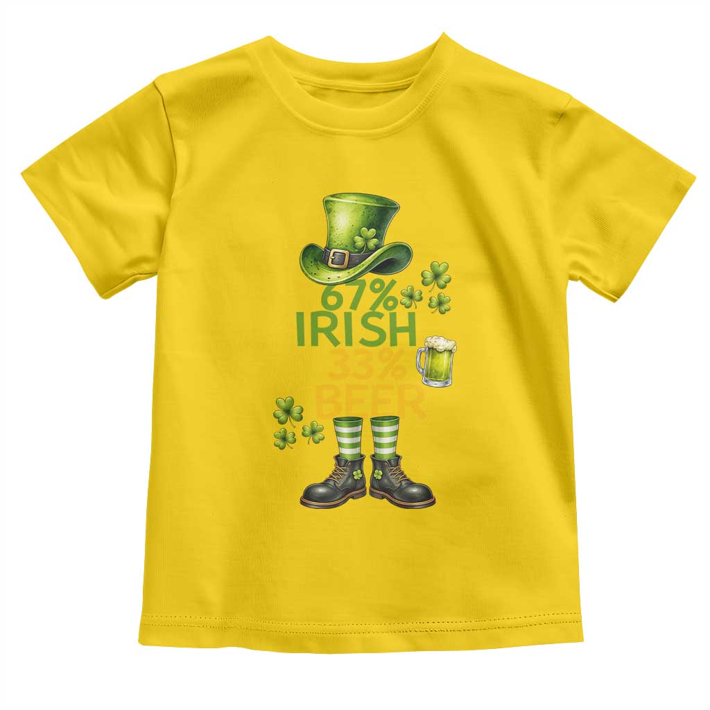 67 Irish 33 Beer Toddler T Shirt Funny Six Seven Leprechaun Drinking Beer Lover TS14 Daisy Print Your Wear