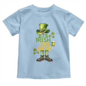 67 Irish 33 Beer Toddler T Shirt Funny Six Seven Leprechaun Drinking Beer Lover TS14 Light Blue Print Your Wear