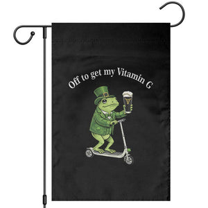 Funny Frog St Patricks Day Meme Garden Flag Vitamin G Irish Beer TS14 Black Print Your Wear
