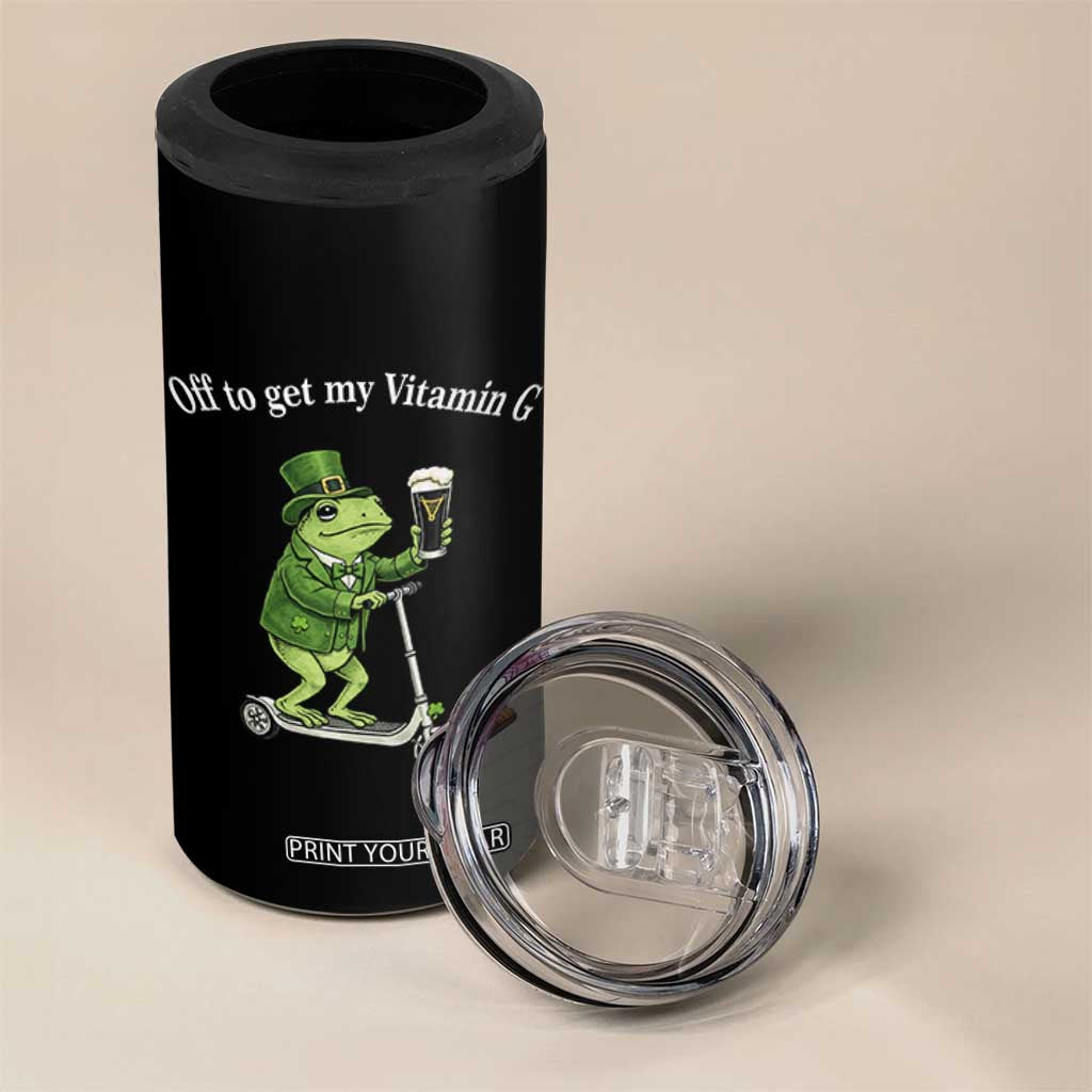 Funny Frog St Patricks Day Meme 4 in 1 Can Cooler Tumbler Vitamin G Irish Beer TS14 Print Your Wear