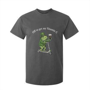 Funny Frog St Patricks Day Meme T Shirt For Kid Vitamin G Irish Beer TS14 Dark Heather Print Your Wear