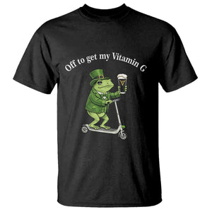Funny Frog St Patricks Day Meme T Shirt Vitamin G Irish Beer TS14 Black Print Your Wear