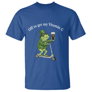 Funny Frog St Patricks Day Meme T Shirt Vitamin G Irish Beer TS14 Royal Blue Print Your Wear