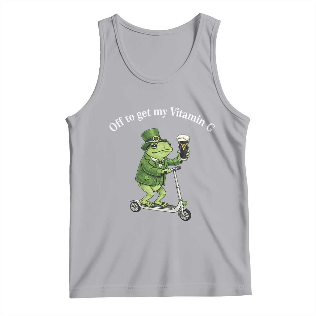 Funny Frog St Patricks Day Meme Tank Top Vitamin G Irish Beer TS14 Athletic Heather Print Your Wear