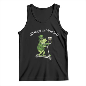 Funny Frog St Patricks Day Meme Tank Top Vitamin G Irish Beer TS14 Black Print Your Wear