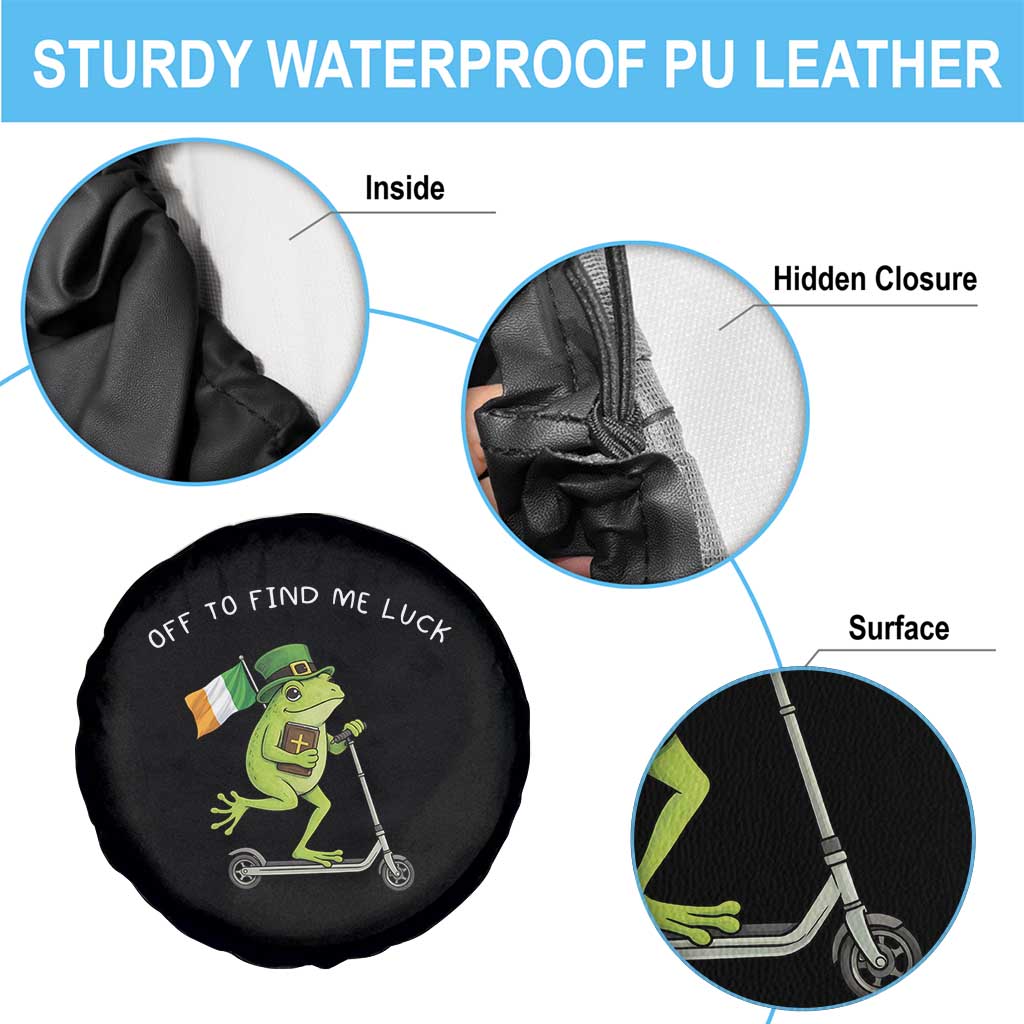 Funny Frog Christian St Patricks Day Spare Tire Cover Off To Find Me Lucky TS14 Print Your Wear