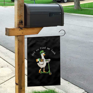 Funny Goose Christian St Patricks Day Garden Flag Off To Find Me Lucky TS14 Print Your Wear