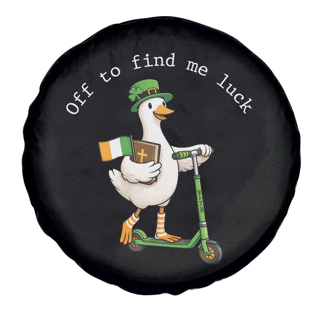 Funny Goose Christian St Patricks Day Spare Tire Cover Off To Find Me Lucky TS14 Print Your Wear