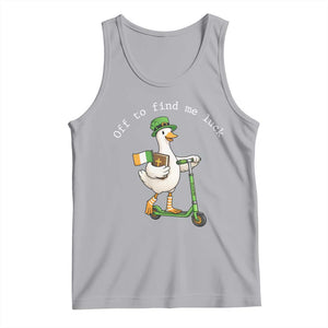 Funny Goose Christian St Patricks Day Tank Top Off To Find Me Lucky TS14 Athletic Heather Print Your Wear