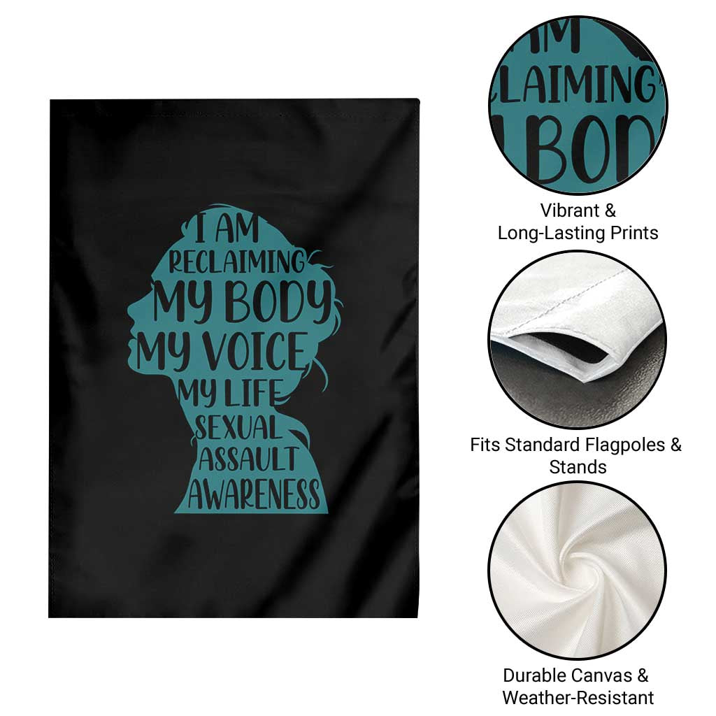 Sexual Assault Awareness Garden Flag Women Support Survivors TS14 Print Your Wear