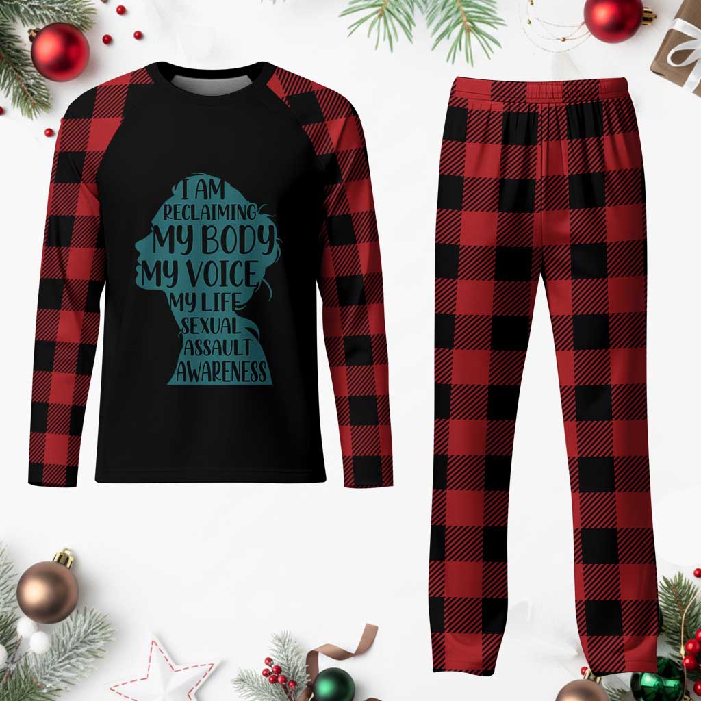 Sexual Assault Awareness Plaid Pajama Set Women Support Survivors TS14 Buffalo Plaid Print Your Wear
