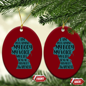 Sexual Assault Awareness Ceramic Ornament Women Support Survivors TS14 Print Your Wear