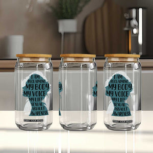 Sexual Assault Awareness Glass Can Women Support Survivors TS14 Print Your Wear