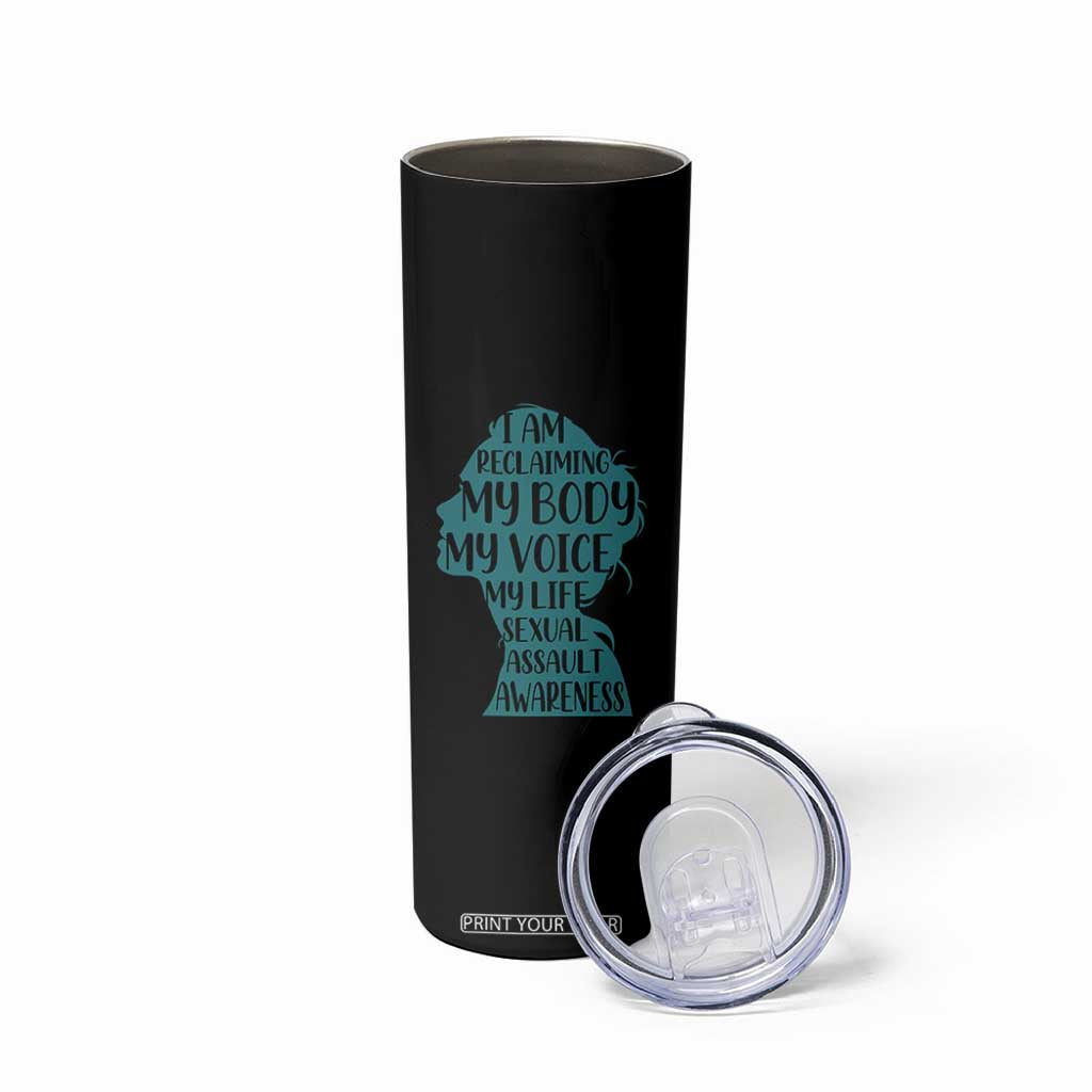 Sexual Assault Awareness Skinny Tumbler Women Support Survivors TS14 Print Your Wear