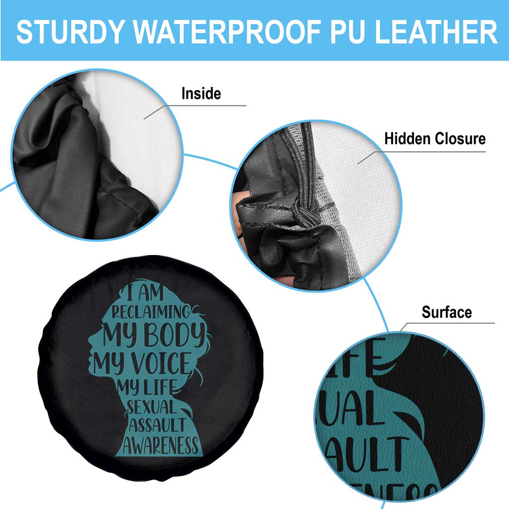Sexual Assault Awareness Spare Tire Cover Women Support Survivors TS14 Print Your Wear