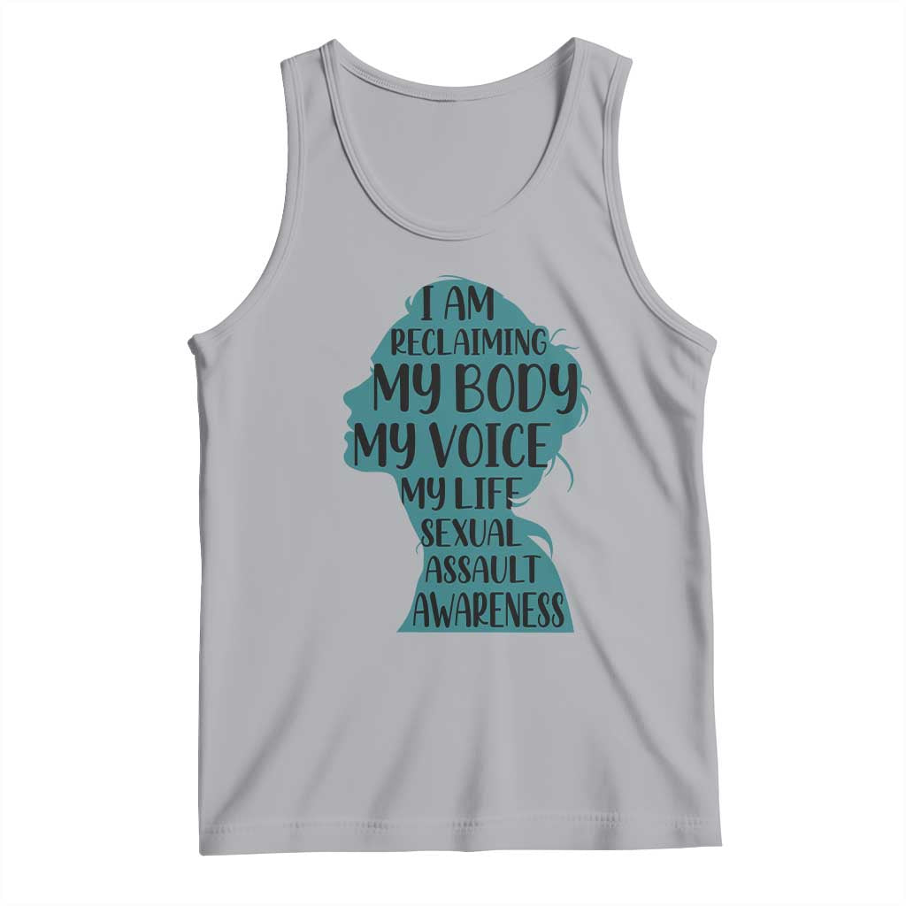 Sexual Assault Awareness Tank Top Women Support Survivors TS14 Athletic Heather Print Your Wear