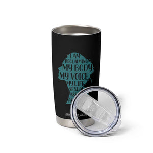 Sexual Assault Awareness Tumbler Cup Women Support Survivors TS14 Print Your Wear
