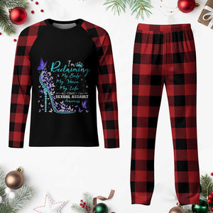 Sexual Assault Awareness Plaid Pajama Set I Am Reclaiming My Body My Voice My Life TS14 Buffalo Plaid Print Your Wear