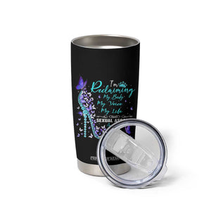 Sexual Assault Awareness Tumbler Cup I Am Reclaiming My Body My Voice My Life TS14 Print Your Wear