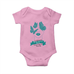 Sexual Assault Awareness Month Baby Onesie I Am Reclaiming My Body My Voice My Life TS14 Light Pink Print Your Wear
