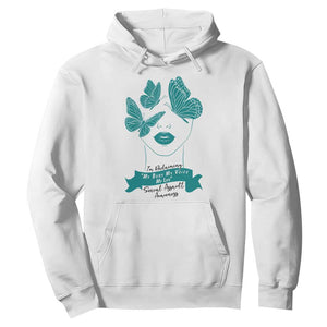 Sexual Assault Awareness Month Hoodie I Am Reclaiming My Body My Voice My Life TS14 White Print Your Wear