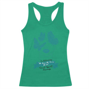 Sexual Assault Awareness Month Racerback Tank Top I Am Reclaiming My Body My Voice My Life TS14 Irish Green Print Your Wear