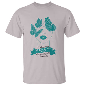 Sexual Assault Awareness Month T Shirt I Am Reclaiming My Body My Voice My Life TS14 Ice Gray Print Your Wear