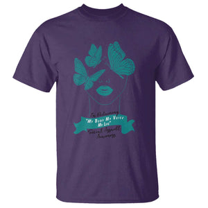 Sexual Assault Awareness Month T Shirt I Am Reclaiming My Body My Voice My Life TS14 Purple Print Your Wear