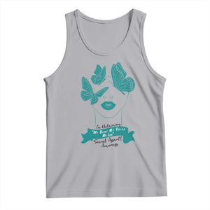 Sexual Assault Awareness Month Tank Top I Am Reclaiming My Body My Voice My Life TS14 Athletic Heather Print Your Wear