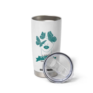 Sexual Assault Awareness Month Tumbler Cup I Am Reclaiming My Body My Voice My Life TS14 Print Your Wear
