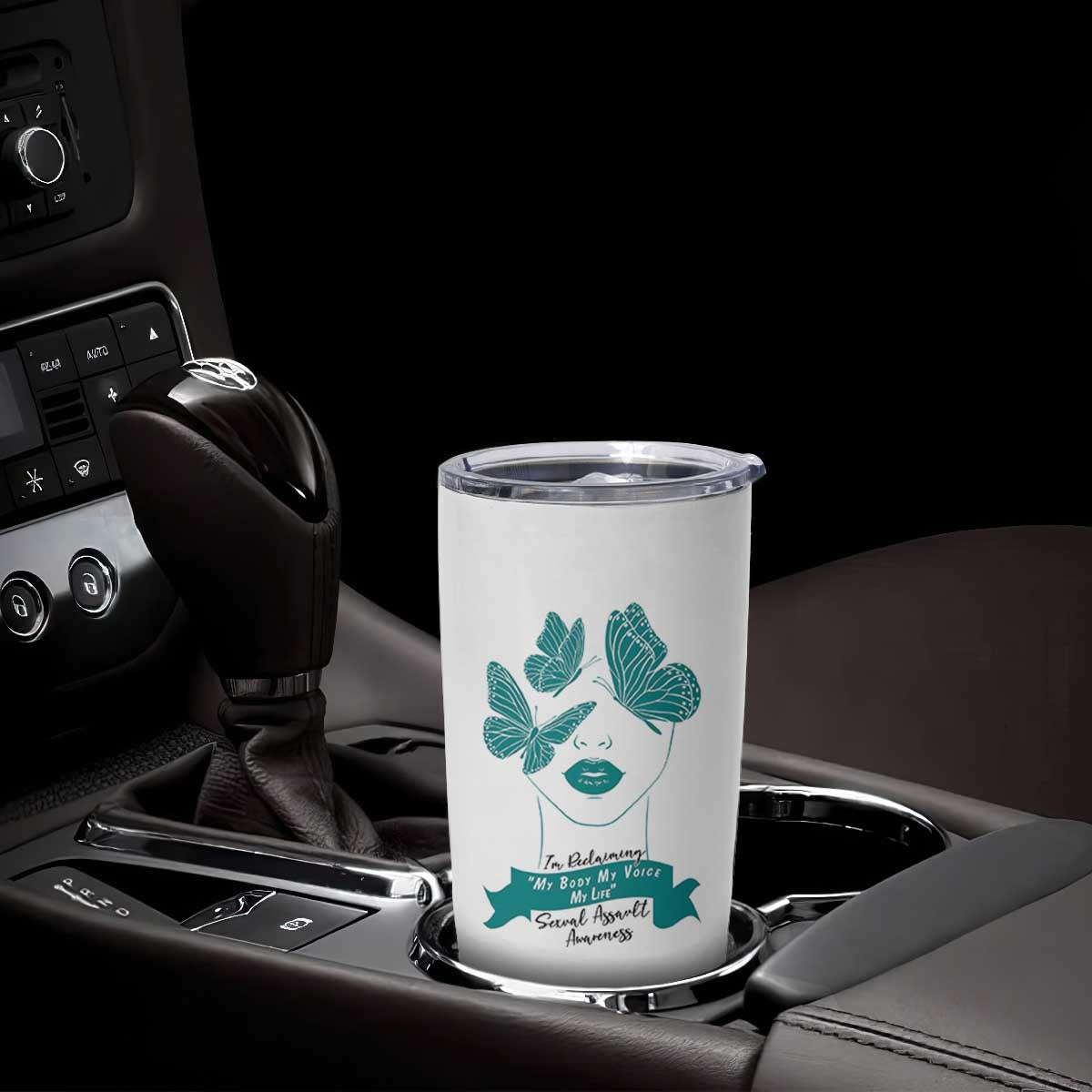 Sexual Assault Awareness Month Tumbler Cup I Am Reclaiming My Body My Voice My Life TS14 Print Your Wear