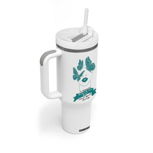 Sexual Assault Awareness Month Tumbler With Handle I Am Reclaiming My Body My Voice My Life TS14 Print Your Wear