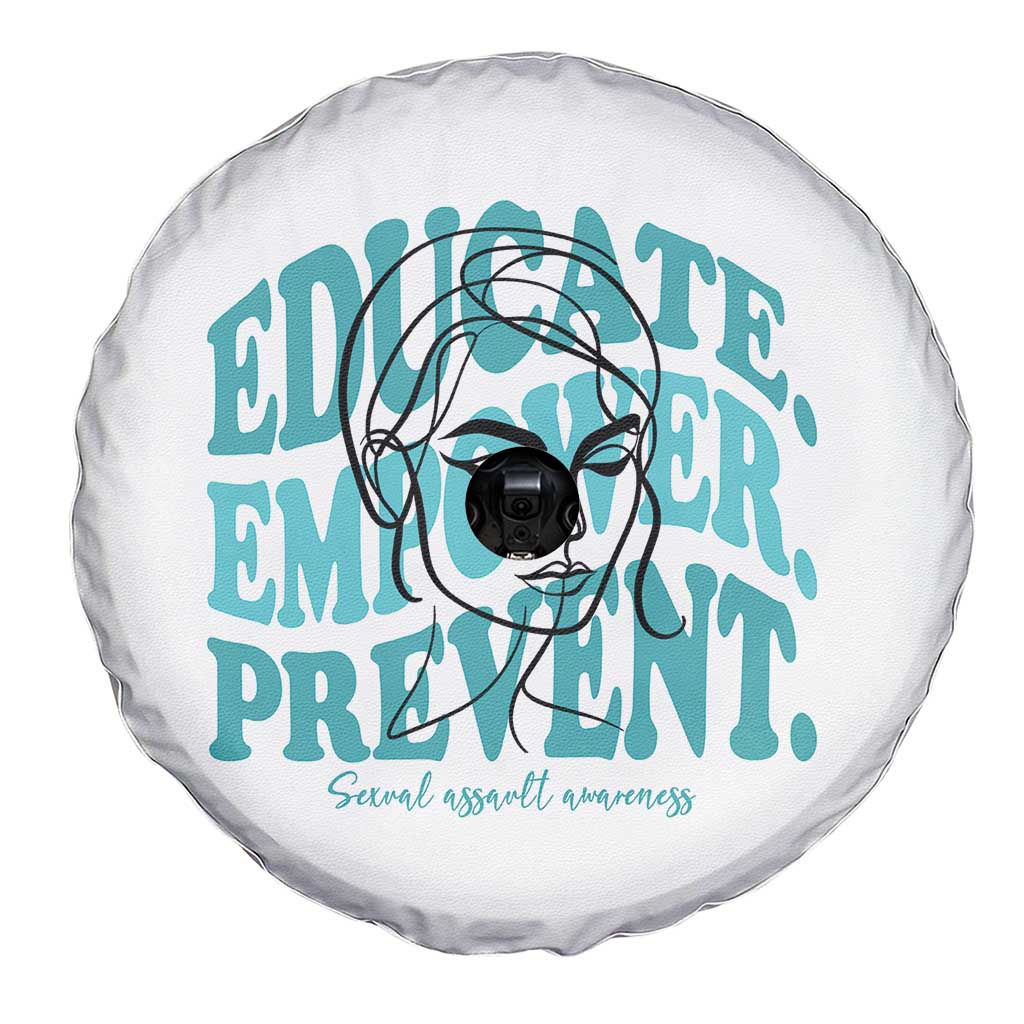 Sexual Assault Awareness Prevention Spare Tire Cover Educate Empower Prevent Women's Right TS14 Print Your Wear