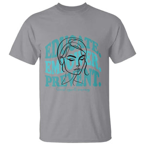 Sexual Assault Awareness Prevention T Shirt Educate Empower Prevent Women's Right TS14 Sport Gray Print Your Wear