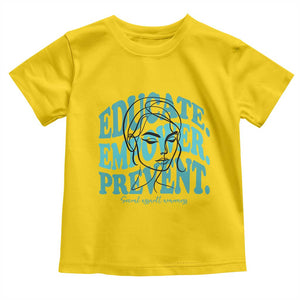 Sexual Assault Awareness Prevention Toddler T Shirt Educate Empower Prevent Women's Right TS14 Daisy Print Your Wear