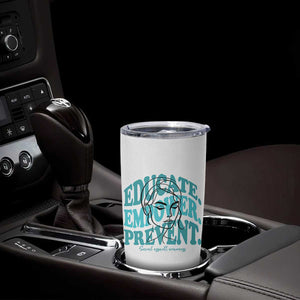 Sexual Assault Awareness Prevention Tumbler Cup Educate Empower Prevent Women's Right TS14 Print Your Wear