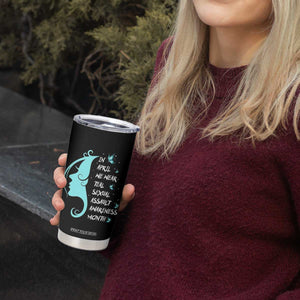 Sexual Assault Awareness Month Tumbler Cup In April We Wear Teal Ribbon TS14 Print Your Wear