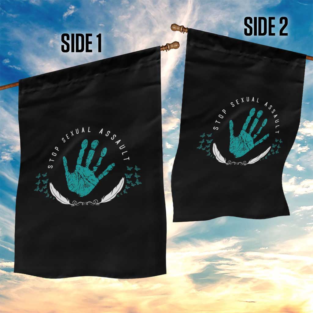 Stop Sexual Assault Awareness Survivor Garden Flag TS14 Print Your Wear