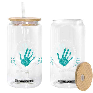 Stop Sexual Assault Awareness Survivor Glass Can TS14 Print Your Wear