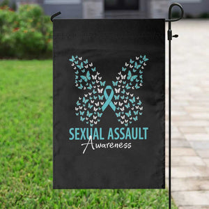 Sexual Assault Awareness Butterfly Ribbon Garden Flag TS14 Print Your Wear