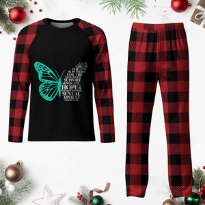 I Wear Teal For Sexual Assault Awareness Plaid Pajama Set TS14 Buffalo Plaid Print Your Wear