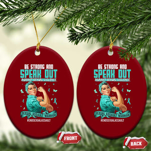 Sexual Assault Awareness Ceramic Ornament Be Strong And Speak Out Against Sexual Violence TS14 Print Your Wear