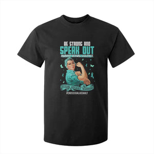 Sexual Assault Awareness T Shirt For Kid Be Strong And Speak Out Against Sexual Violence TS14 Black Print Your Wear