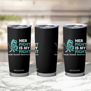 Sexual Assault Awareness Tumbler Cup Her Fight is My Fight TS14 Print Your Wear
